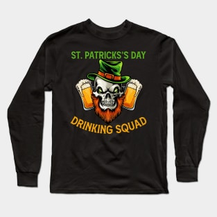 St. Patricks's Day Drinking 2021 Squad Family Bar Parade Long Sleeve T-Shirt